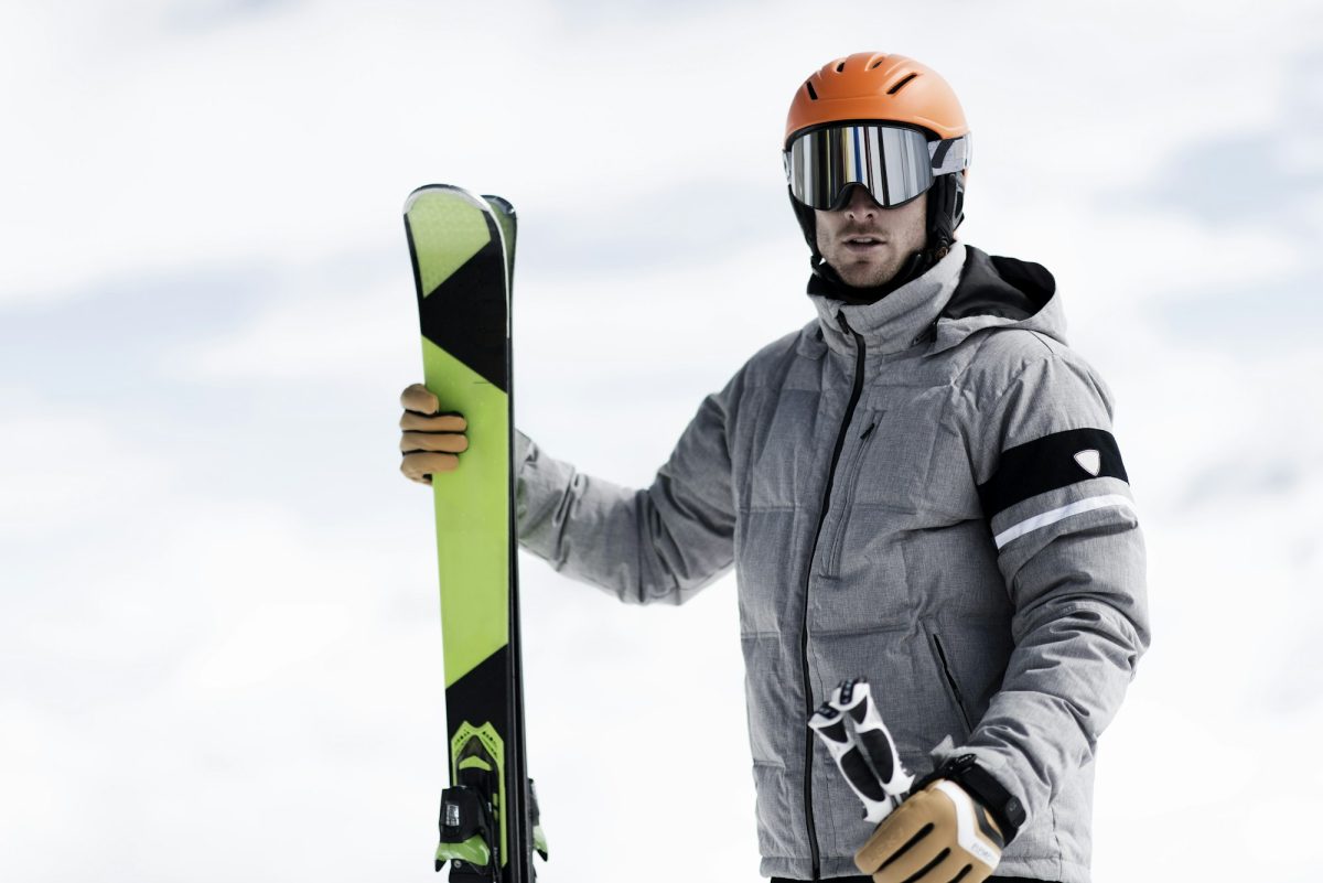 Image of man on ski slope